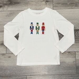 Janie and Jack White Tee with Nutcracker Design